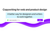 Why we built a design tool for copywriters