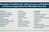 The Affordable Care Act and Preexisting Conditions: