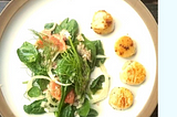 Seared Scallops with Grapefruit-Fennel Salad — Seafood