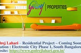 Godrej Lahari Electronic City — Apartments In Bangalore South
