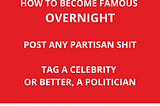 How to Become Famous Overnight — www.wiseidiot.com