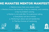 The Manatee Mentoring Manifesto