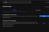 How to set chrome background color to black (for entire chrome pages)