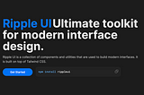 Bootstrap with Tailwind?! Welcome RippleUI