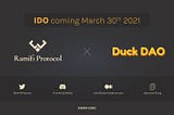 Ramifi Protocol Will Be Holding Its IDO on DuckSTARTER — March 30th, 2021