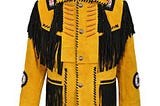 New Style Men’s Yellow Western Jacket