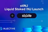 Injective Releases Liquid Staking with Stride