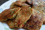 Mung dal & veggies pancakes — Vegan