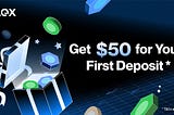 Earn 50 USD Worth Of Bonus On AQX | AQX First Deposit Event