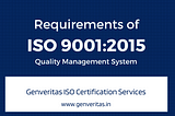 Requirements of ISO 9001:2015