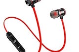Wireless Bluetooth Earphone Headphone for Calling & Music with mic & 2 Year Warranty for All…