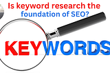 Yes, keyword research is the foundation of SEO because it helps you understand what your target audience is searching for and how to optimize your content accordingly. Here’s why it’s crucial: 🚀 Why Keyword Research is the Core of SEO: ✅ User Intent Understanding — Identifies what users are looking for (informational, navigational, transactional). ✅ Content Optimization — Helps create relevant, high-ranking content. ✅ Competitive Edge — Finds gaps and opportunities to outrank competitors. ✅ Be