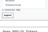 Sending BNB to Z3NS Wallet