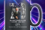 CHEAP Rush Limbaugh signature thanks for the memories mug