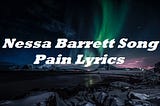 Nessa Barrett Song Pain Lyrics