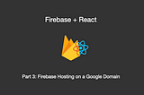 Firebase Hosting on a Google Domain