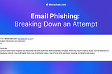 Email Phishing: How to Spot a Scammer