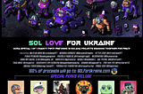 Gorecats Auctions: SOL Love for the Ukraine
