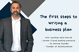 The first steps in writing a business plan