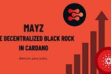 MAYZ Protocol The Decentralized Black Rock in Cardano