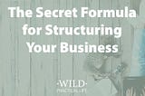 The Secret Formula for Structuring Your Business