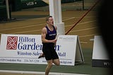 Keegan Hanks of Presidential Training running Track and Field in college