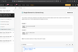 Teaching to learn: Single Element in a Sorted Array