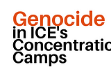 Genocide in ICE’s Concentration Camps