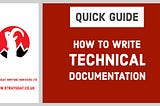 How to write technical documentation