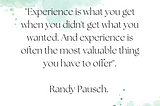 A REVIEW OF THE LAST LECTURE BY RANDY PAUSCH.