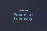 The power of leverage
