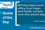 Winning Quote — from Vince Lombardi