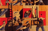 The Builders by Jacob Lawrence