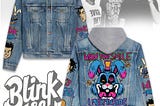 The perfect outerwear for fans Blink-182 When You Smile I Melt Insight Jean Jacket