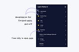 Dark-themed course navigation menu titled “Learn Python 3” displaying various chapters with completion status and time estimates.