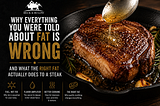 Why Everything You Were Told About Fat Is Wrong — And What the Right Fat Actually Does to a Steak