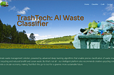 TrashTech — Waste Classifier(Deep Learning) Project 🌍♻️