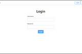 login page