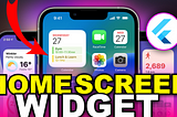 Create native home screen widgets for your Flutter app