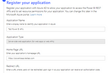 Register an Azure Application to access the Power BI Rest APIs