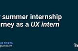 My journey at Indeed as a UX intern