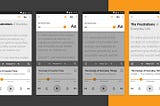 Redesigning Audible for Users with Visual Atypicalities