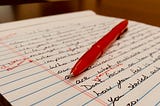 The Red Pen of Correction