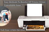 HP Printer Driver Unavailable