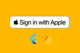 Flutter + Firebase: Sign in with Apple