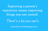 Promises, control and how experience turns into value