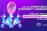 Season 2 of the Ocean Zealy Community Campaign!