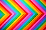 A picture of stacked paper that resembles the shape of chevrons