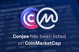 $CONJ is now listed on CoinMarketCap