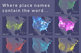 Places and their names — observations from 11 million place names